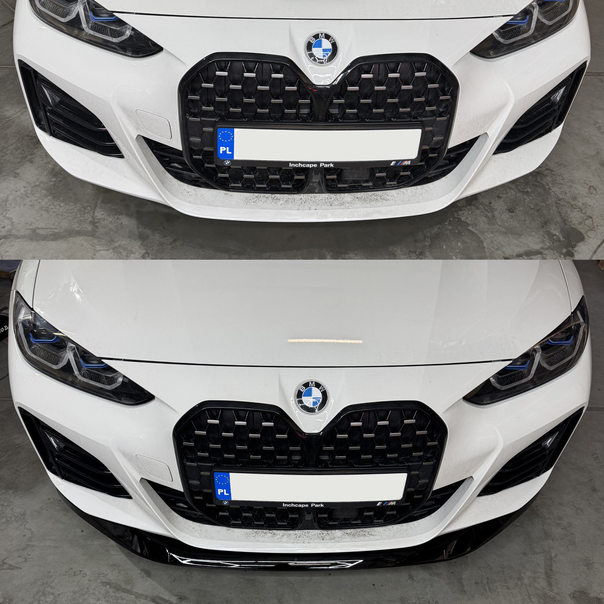 Dokładka Splitter Przód do BMW Serii 4 G26 Gran Coupe (2021–2024) M-Performance – Czarny Połysk - obrazek 3