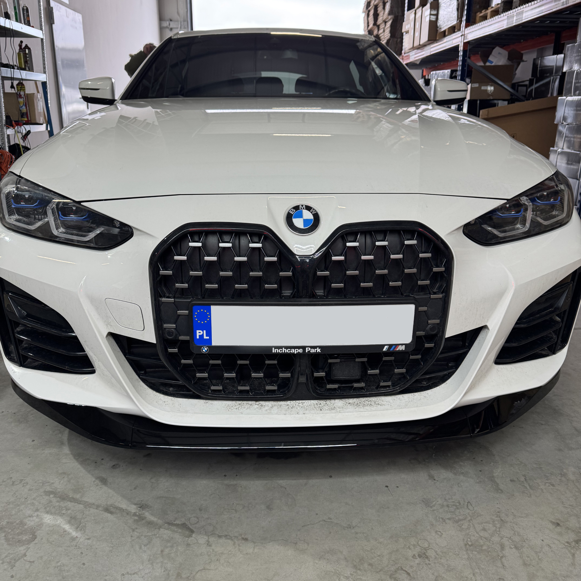 Dokładka Splitter Przód do BMW Serii 4 G26 Gran Coupe (2021–2024) M-Performance – Czarny Połysk - obrazek 4