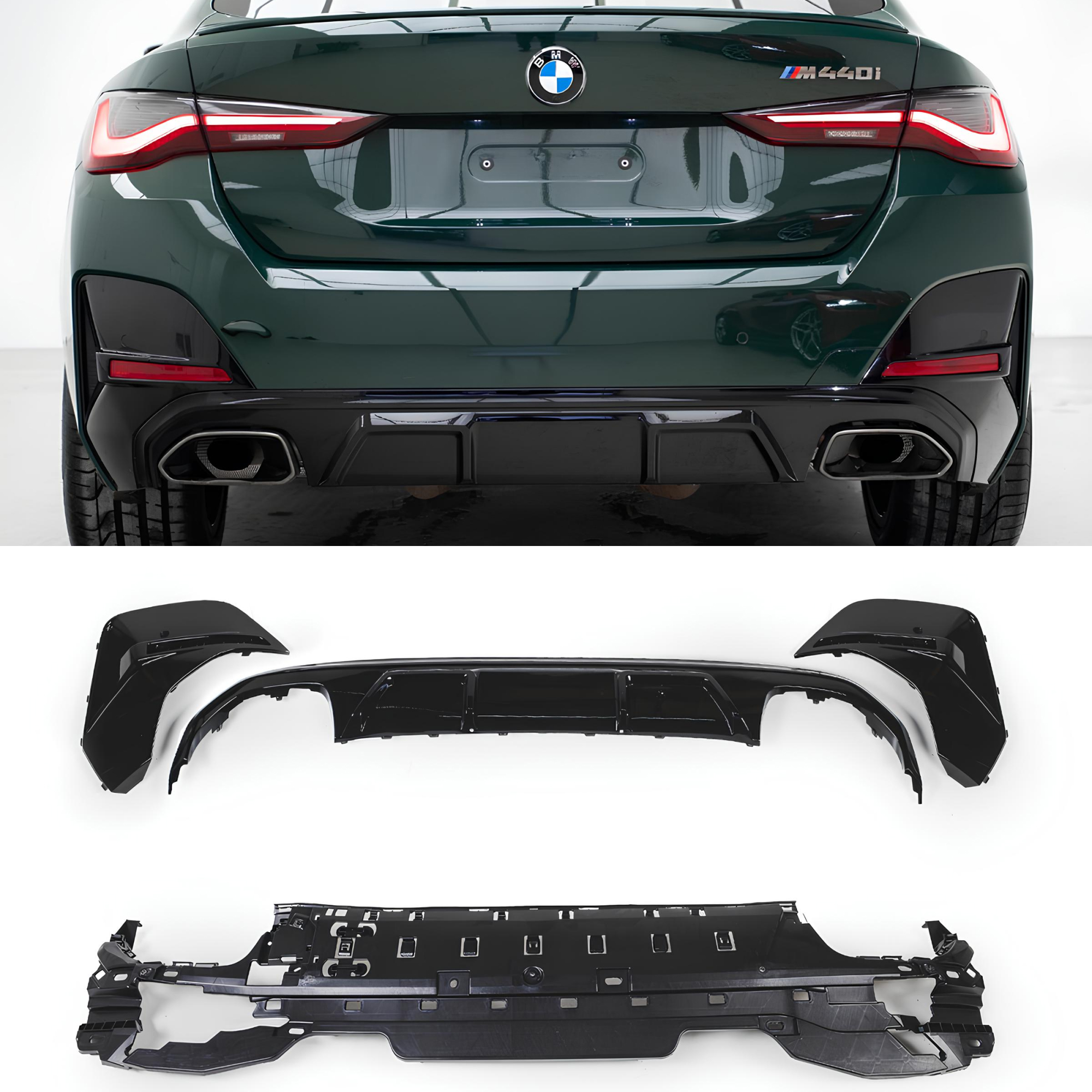 Dyfuzor Tylny BMW G26 440i M-Performance Czarny Połysk (2021+) - obrazek 1