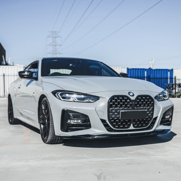 Dokładka Splitter Przód do BMW Serii 4 G22 Coupe (2020–2024) M-Performance – Czarny Połysk - obrazek 2