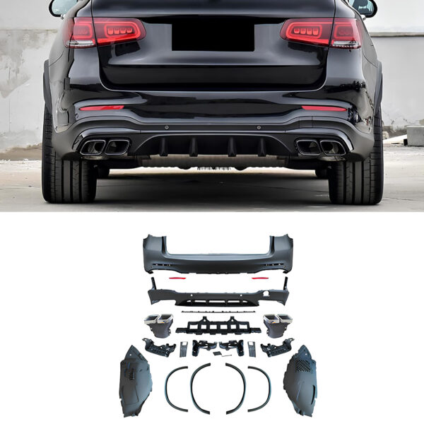Bodykit do Mercedes GLC X253 AMG Styl 20–22 – Zderzaki + Dyfuzor z Końcówkami - obrazek 2