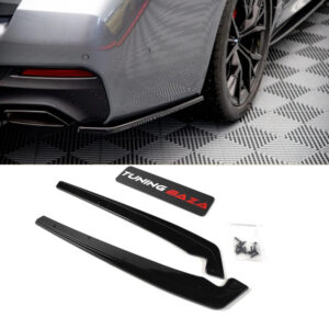 Dokładki Tylnego Zderzaka do BMW G30 / G31 – Dyfuzory Boczne Rock Style – Czarny Połysk - obrazek 3