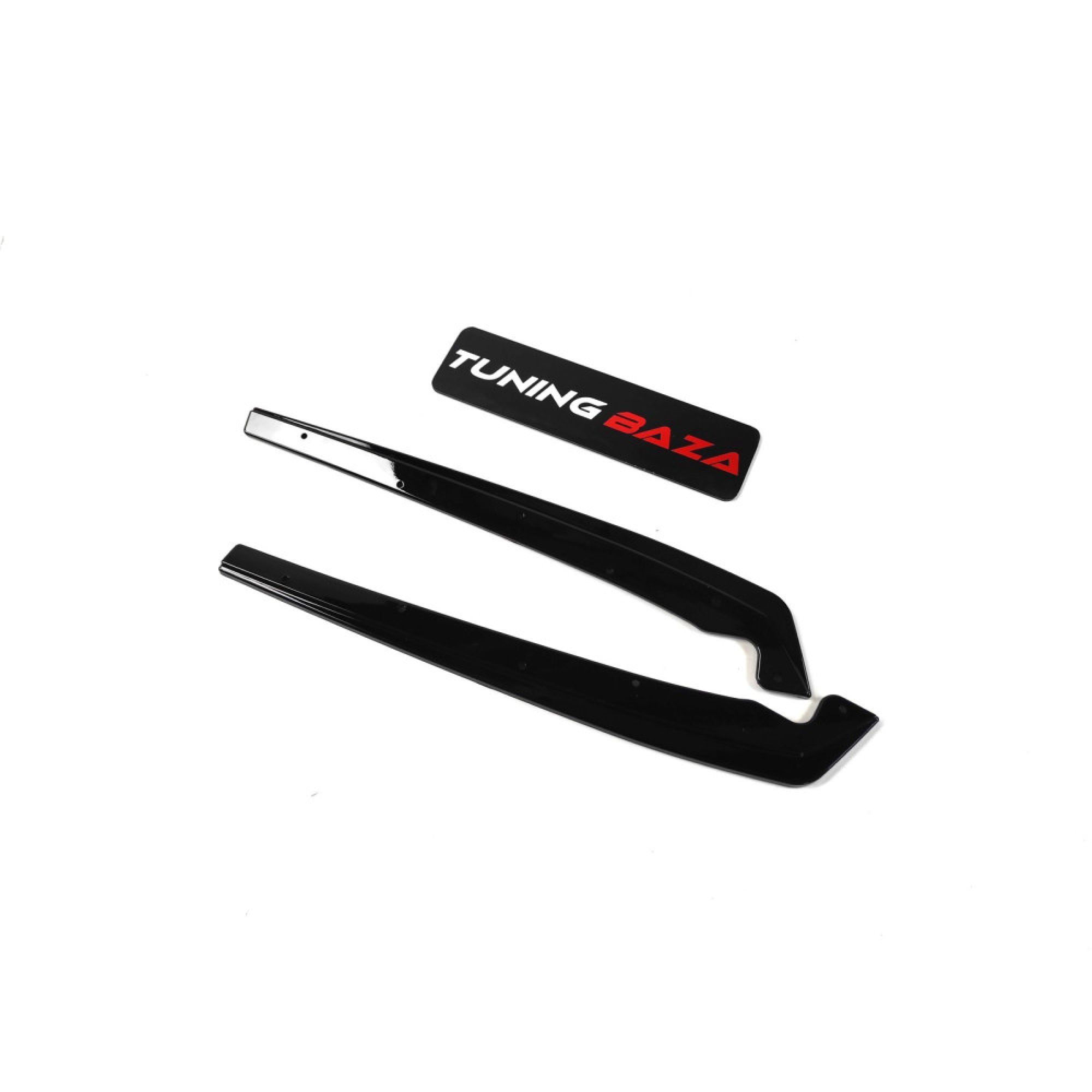 Dokładki Tylnego Zderzaka do BMW G30 / G31 – Dyfuzory Boczne Rock Style – Czarny Połysk - obrazek 4