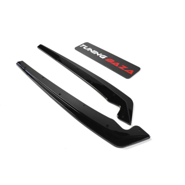 Dokładki Tylnego Zderzaka do BMW G30 / G31 – Dyfuzory Boczne Rock Style – Czarny Połysk - obrazek 5