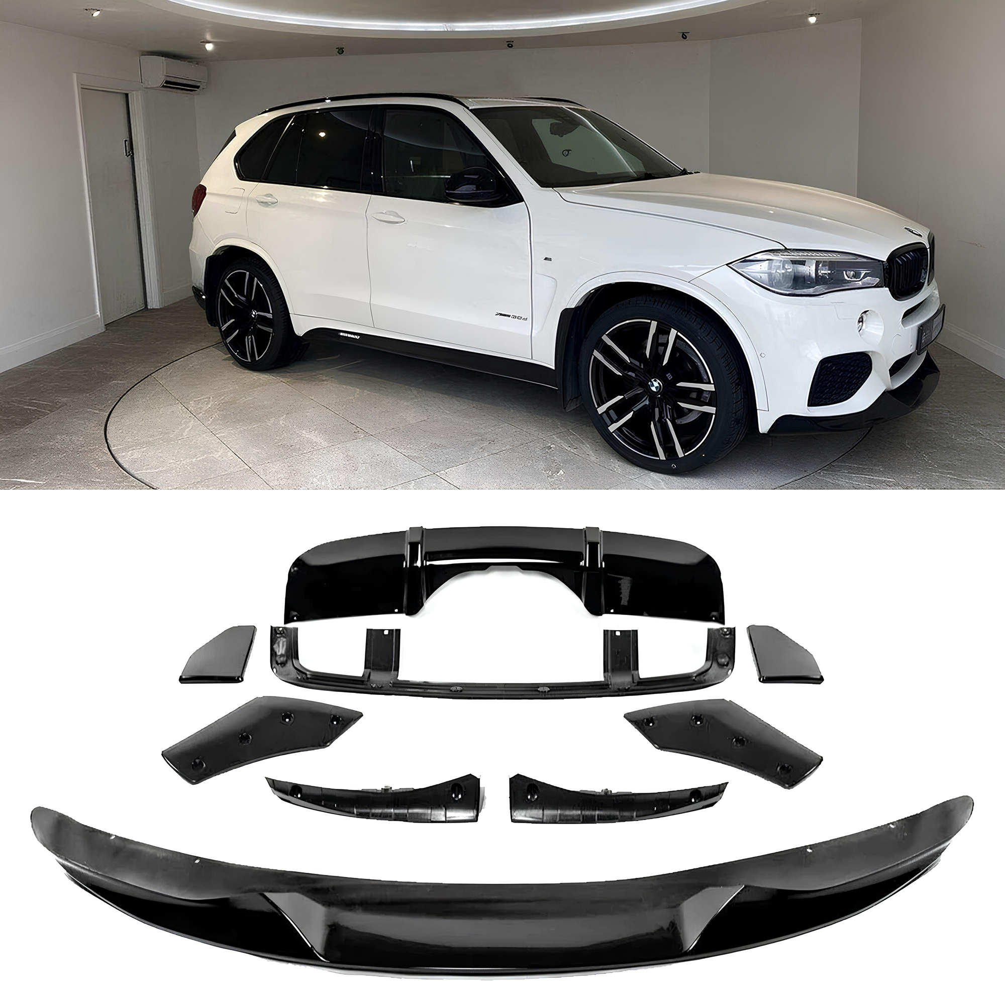 Aerokit (Zestaw dokładek) BMW X5 F15 M-Performance Style Czarny Połysk (2013–2018) - obrazek 1