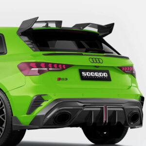 Karbonowy Spoiler Środkowy AUDI RS3 8Y Sportback SOOQOO Style (Dry-Carbon) - obrazek 3