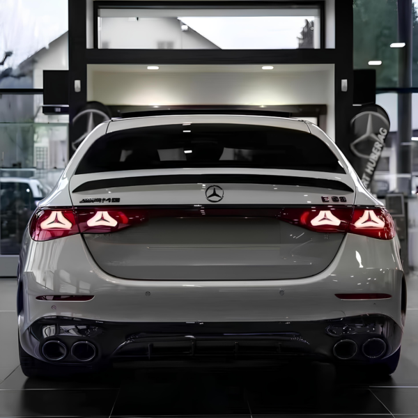 Spoiler na Klapę Bagażnika Mercedes E-Klasa W214 (2024+) – Styl E63S, Czarny Połysk - obrazek 3