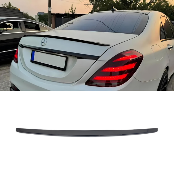 Spoiler Lotka Klapy Mercedes S-Class W222 AMG Style Czarny Połysk (2013–2020) - obrazek 1