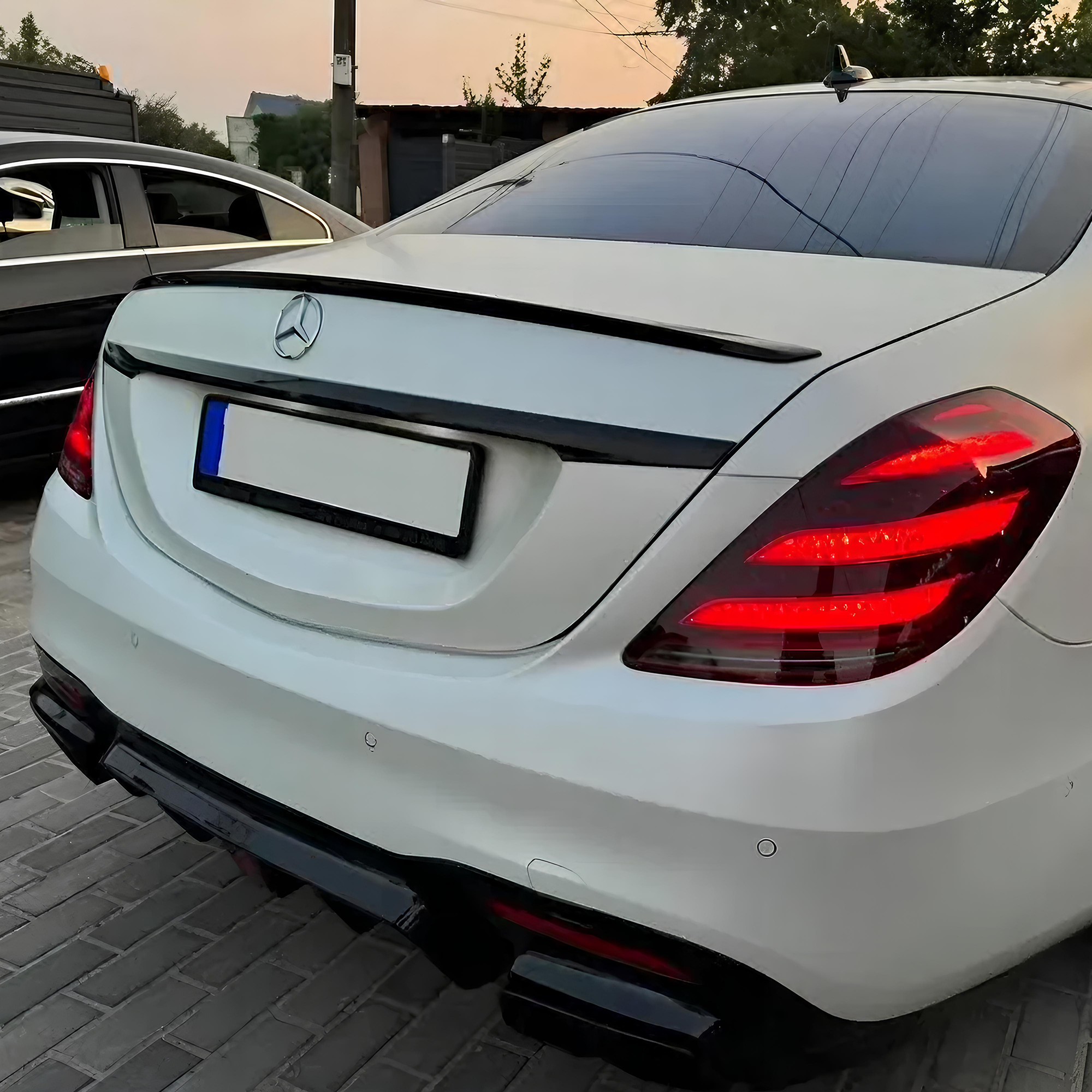 Spoiler Lotka Klapy Mercedes S-Class W222 AMG Style Czarny Połysk (2013–2020) - obrazek 7