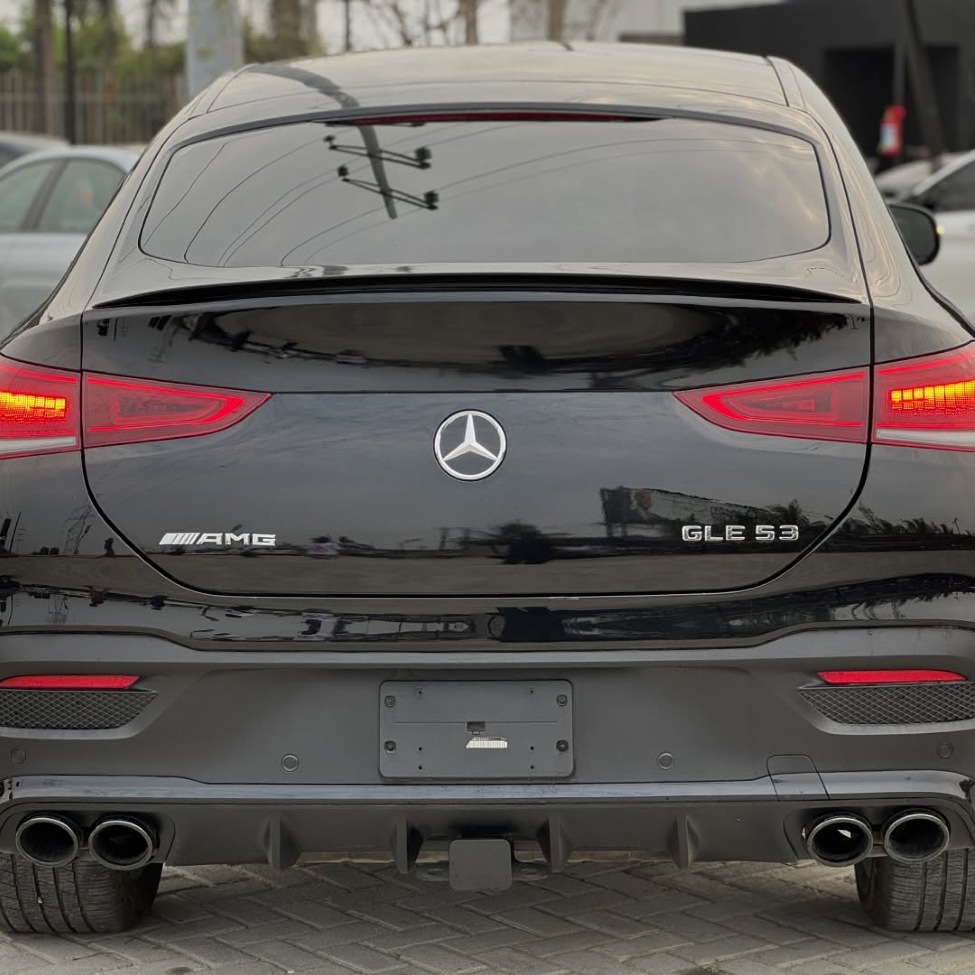 Spoiler Tylny Mercedes GLE Coupe C167 W167 (2020+) – Stylizacja AMG, Czarny Połysk, ABS - obrazek 3