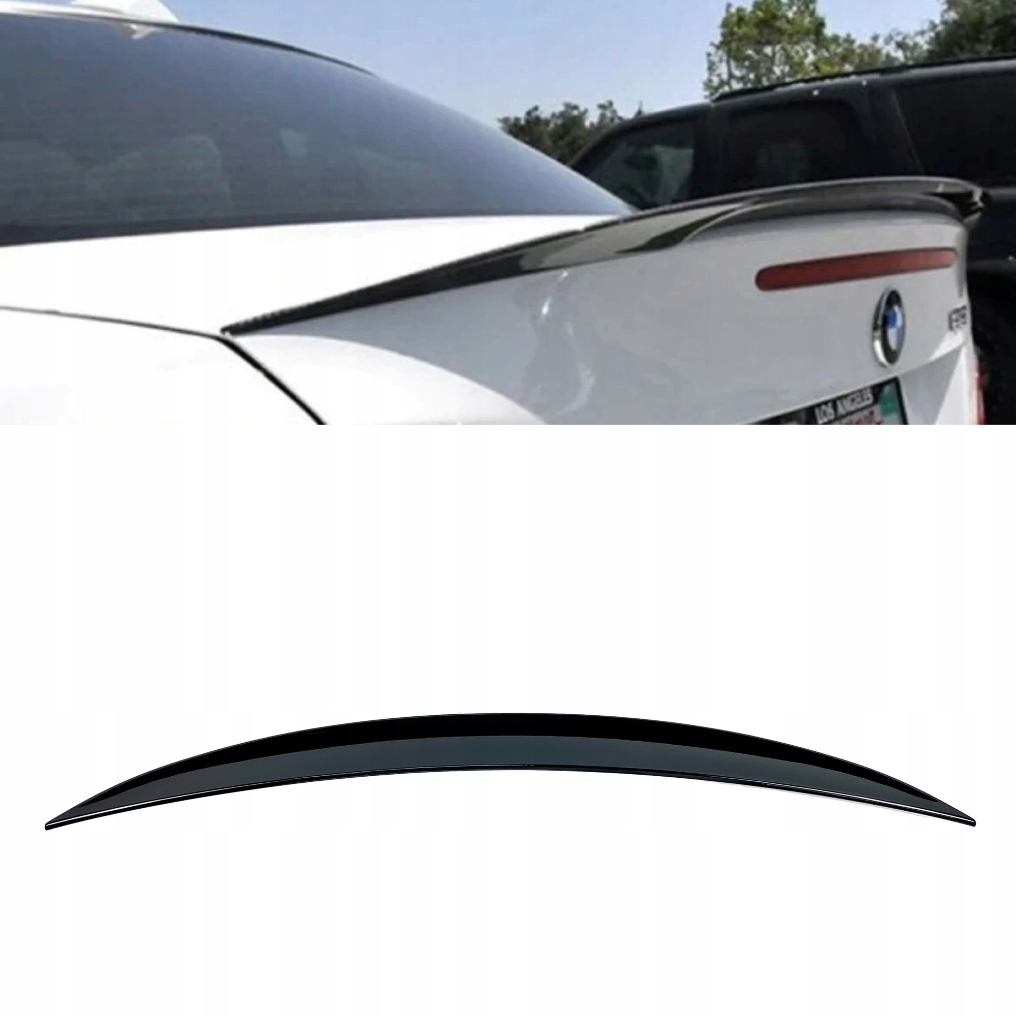 Spoiler na klapę bagażnika BMW E82 M-Performance Style Czarny Połysk - obrazek 1