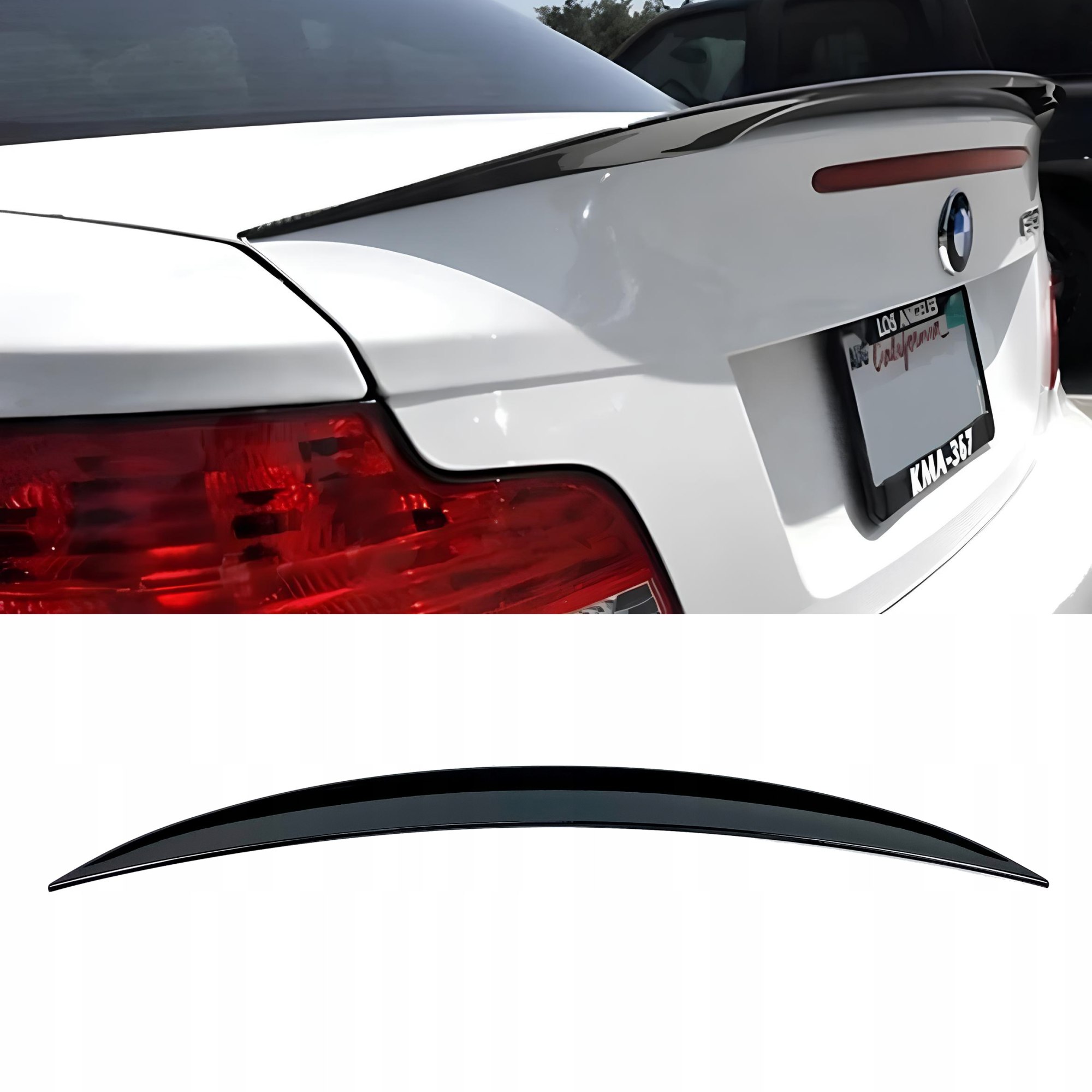 Spoiler | Lotka klapy bagażnika BMW E82 M-Performance Style Czarny Połysk - obrazek 1