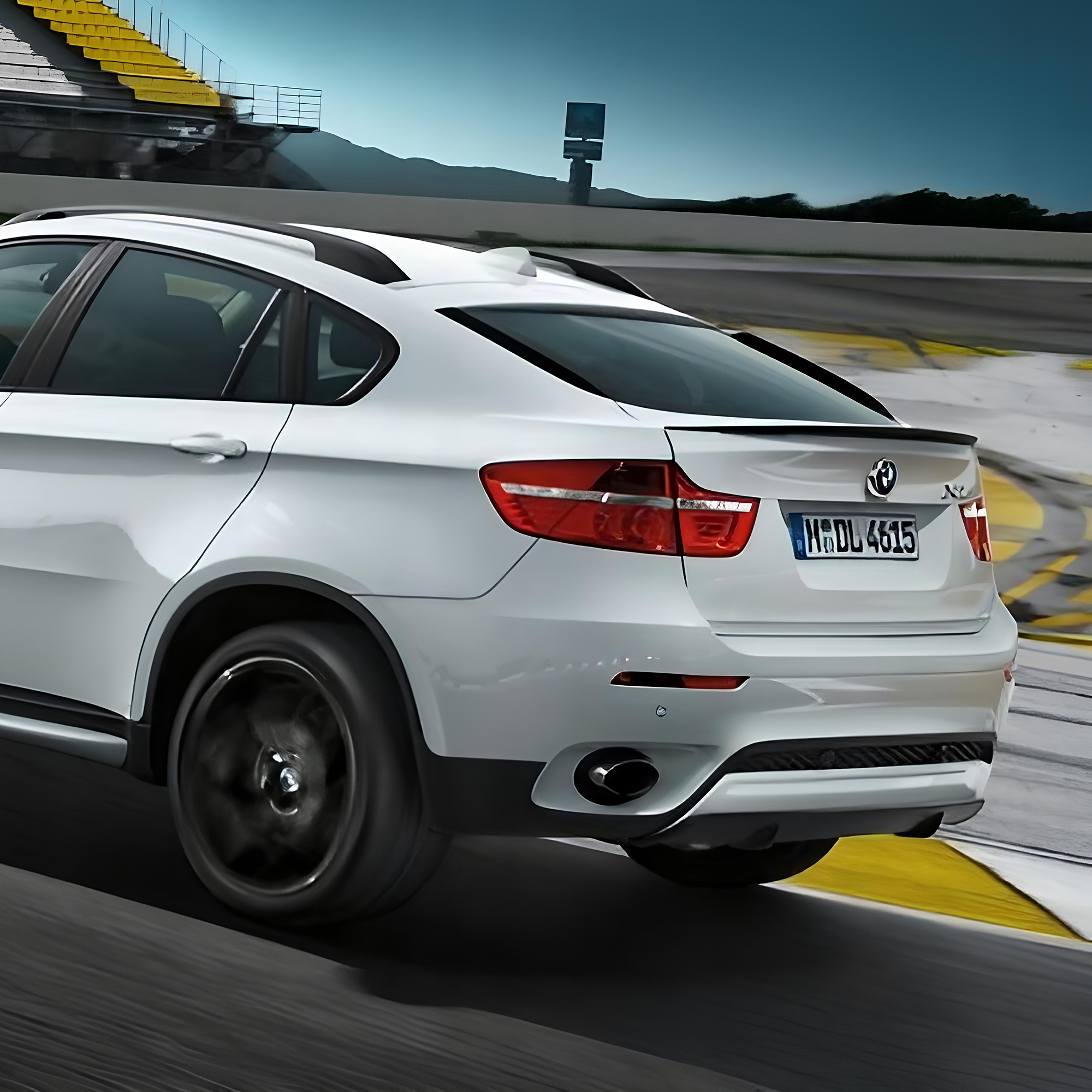 Spoiler Lotka klapę bagażnika BMW X6 E71 M-Performance Style Czarny Połysk (2008–2015) - obrazek 5