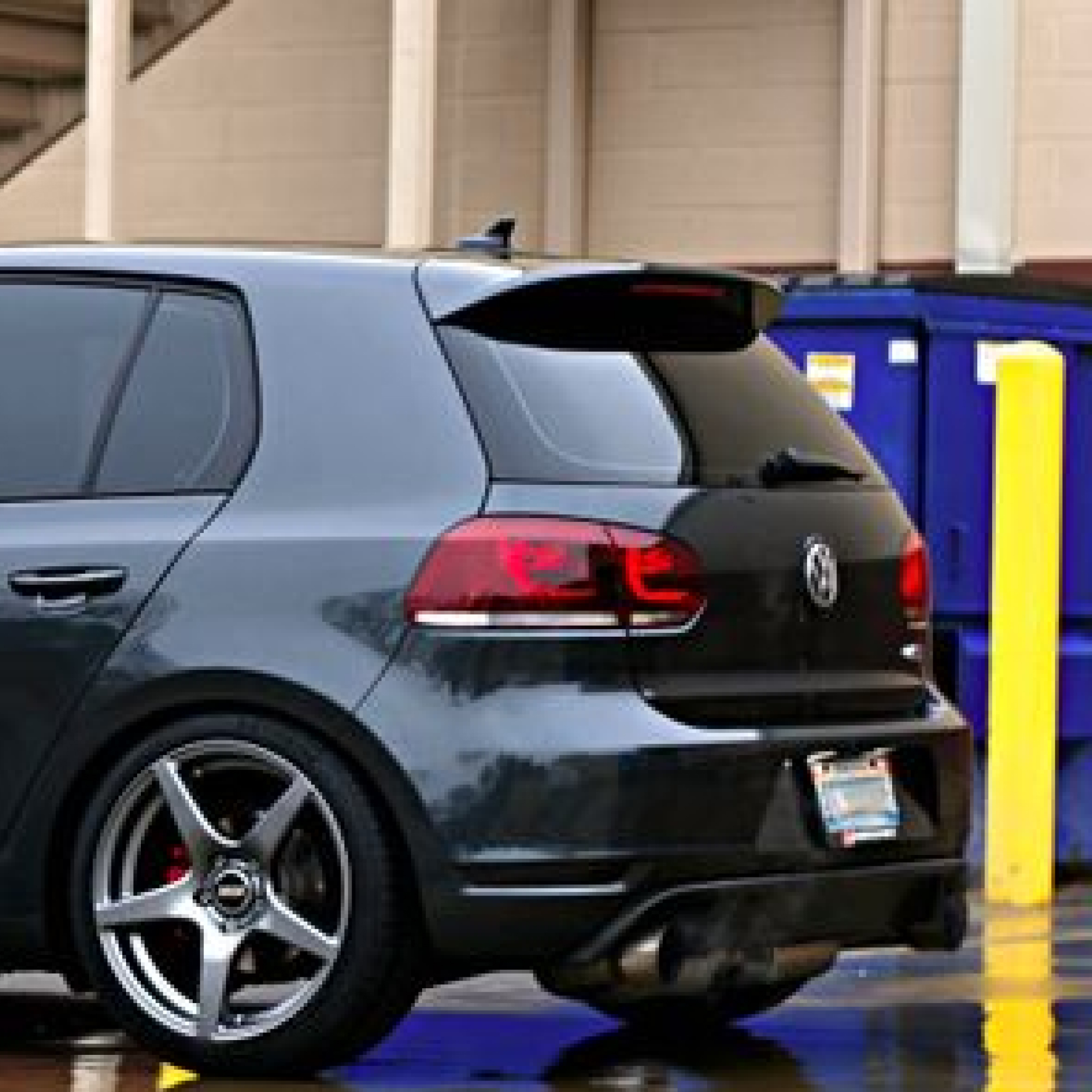 Spoiler Lotka Klapy VW Golf 6 MK6 OSIR Style Czarny Połysk (2008–2013) - obrazek 8