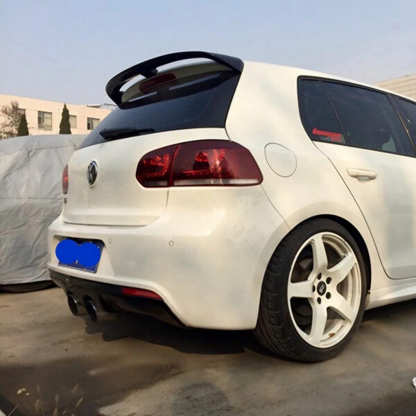 Spoiler Lotka Klapy VW Golf 6 MK6 OEM Style Czarny Połysk (2008–2013) - obrazek 7