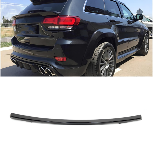 Spoiler Lotka Klapy Środkowa do Jeep Grand Cherokee Czarny Połysk (2014–2020)