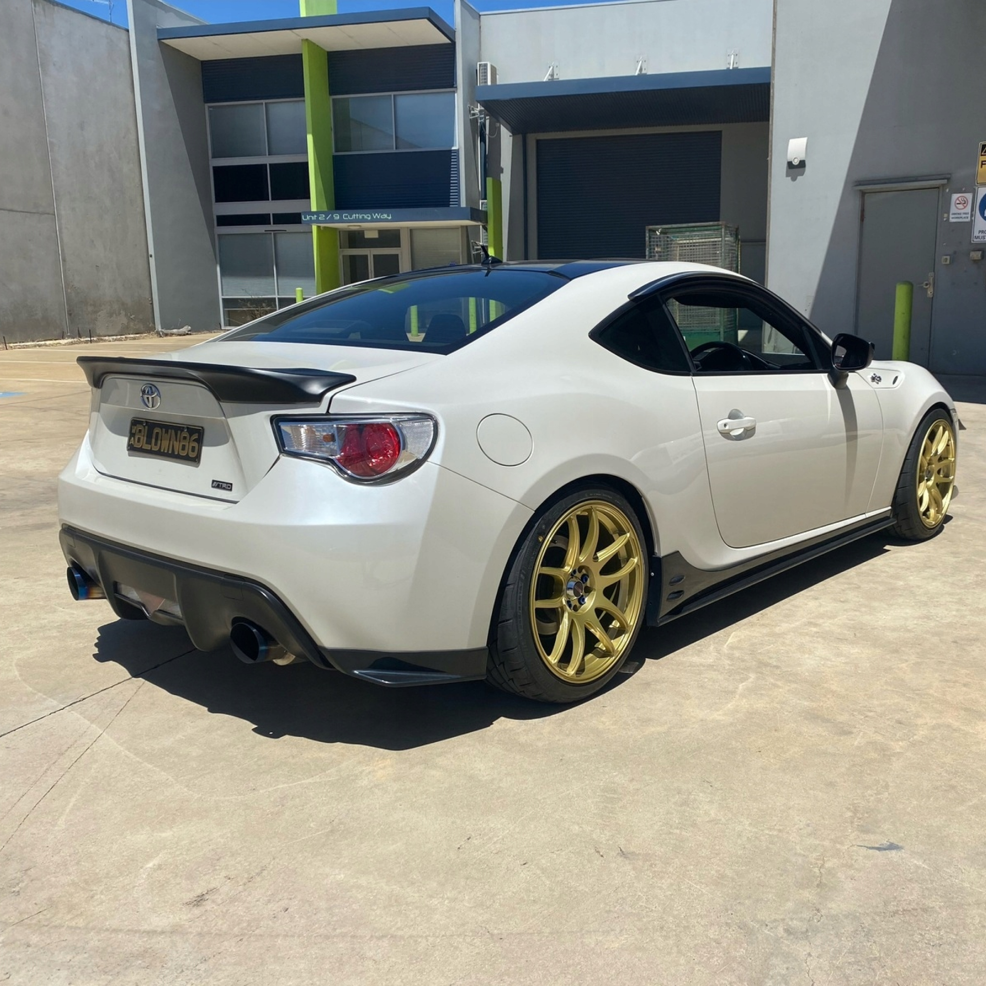 Spoiler Lotka Klapy Toyota GT86 Subaru BRZ TRD Style Czarny Połysk 12-19 - obrazek 3