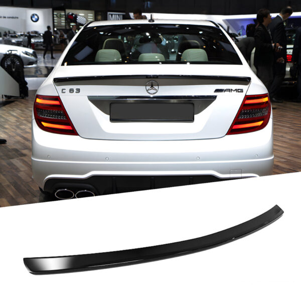 Spoiler Lotka Mercedes C-Klasa W204 AMG Style Czarny Połysk (2007–2013)