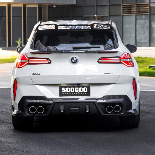 Karbonowy Dekor Odblasków Tylnego Zderzaka BMW X3 G45 – SOOQOO Styl - obrazek 8