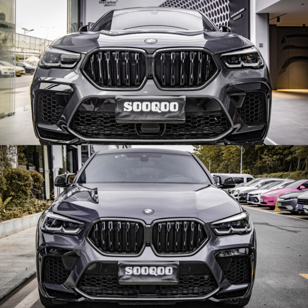 Karbonowy Grill Atrapa Nerki BMW X6 G06/X6M F96 Double Slat 2020–2023 Pre-LCI - obrazek 2
