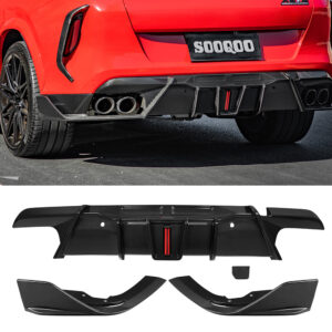 Karbonowy Dyfuzor SOOQOO LED BMW X6M F96 / F96 LCI