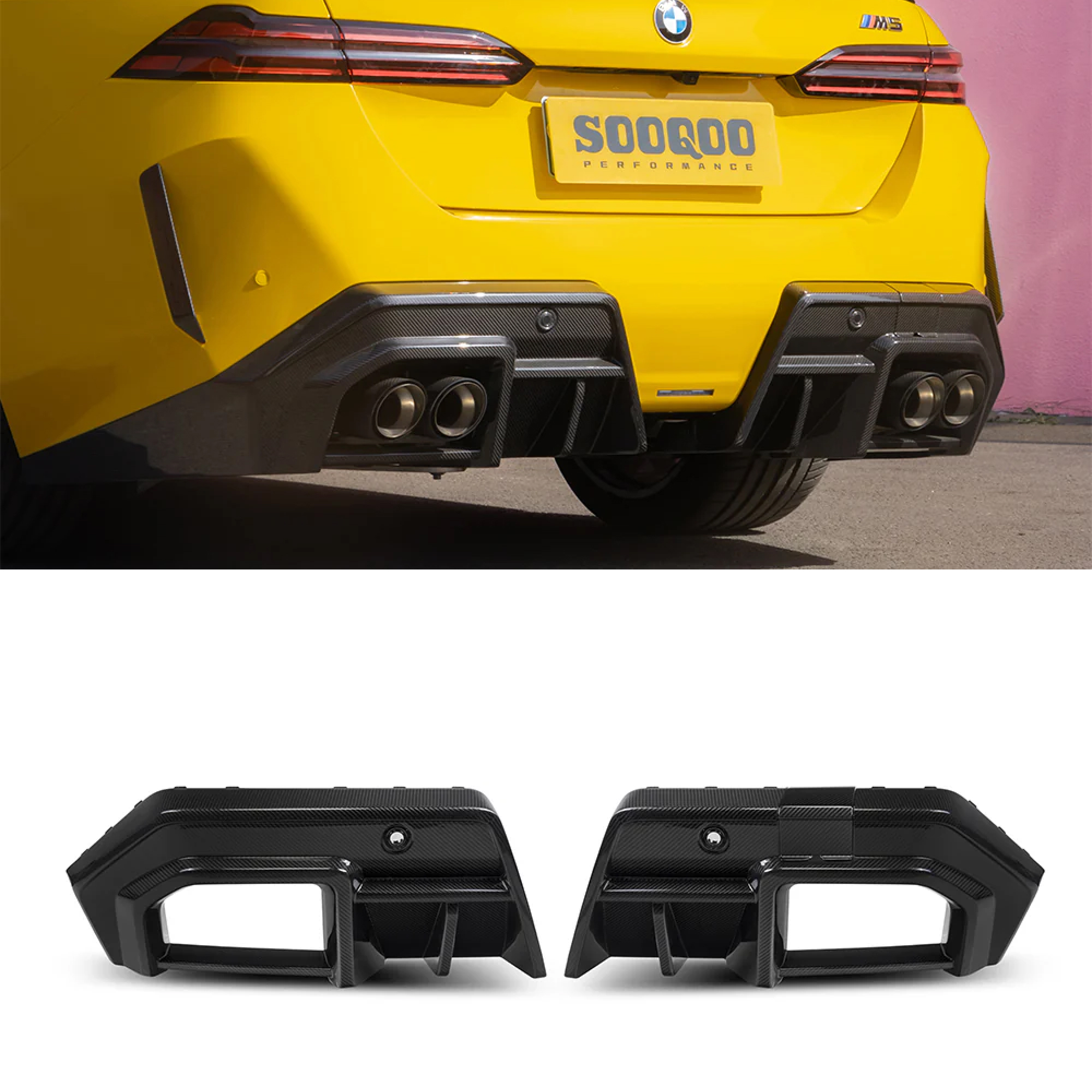 Karbonowy Dyfuzor BMW M5 G90 / G99 (2024+) SOOQOO – A Style - obrazek 1