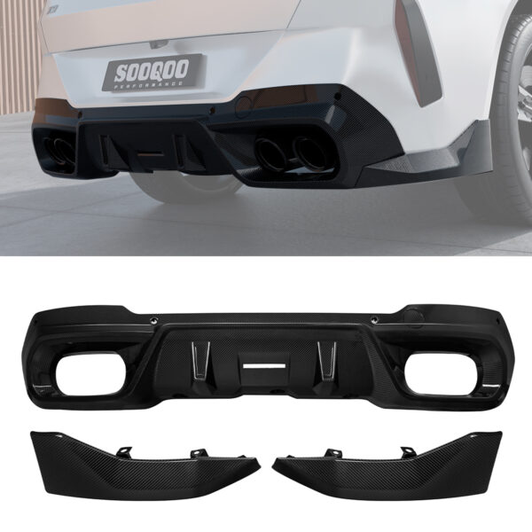 Karbonowy Dyfuzor BMW X3 G45 SOOQOO Style V1 00-00