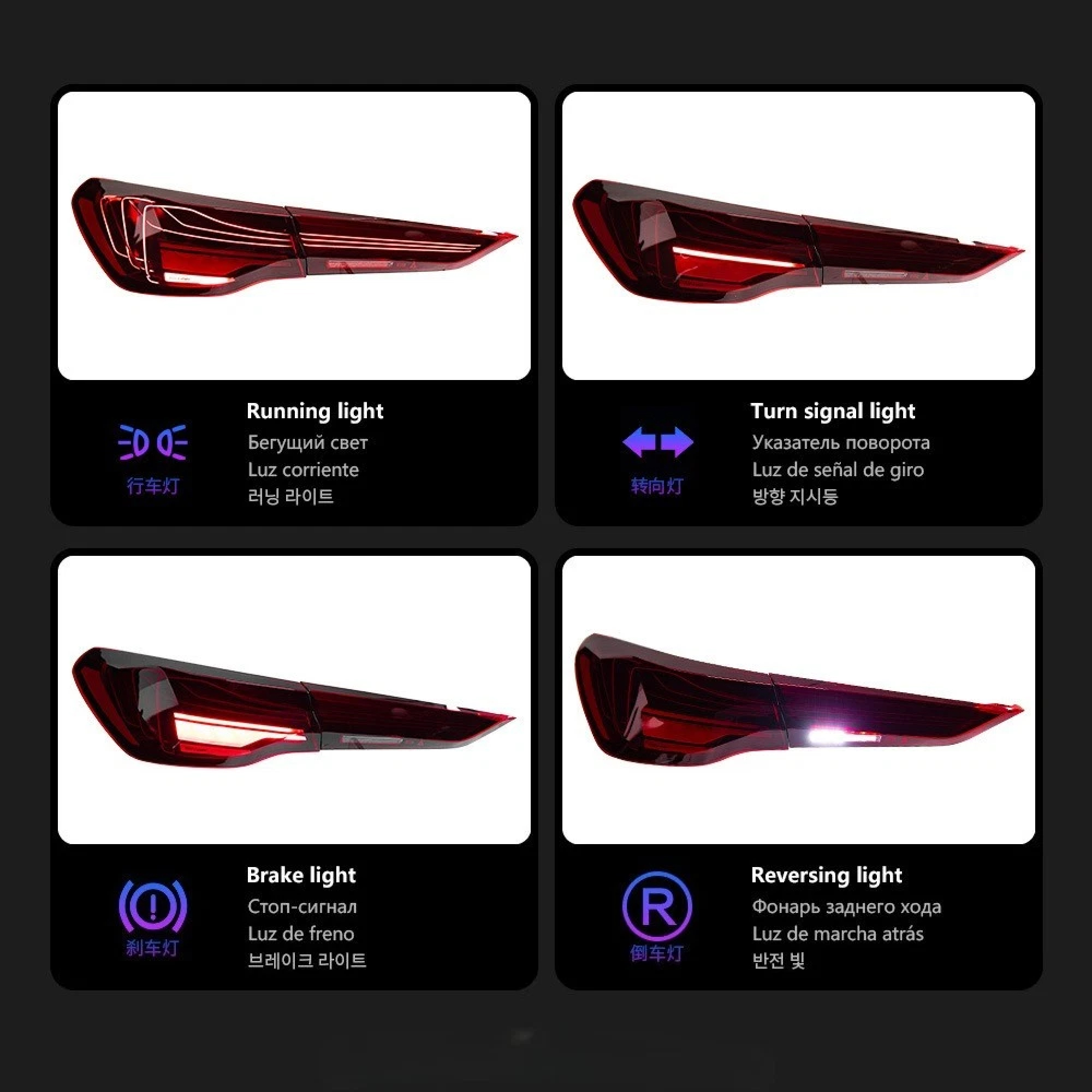 Lampy tylne LED do BMW G22 / G23 / G26 / G82 / G83 – CSL LED Laser - obrazek 6