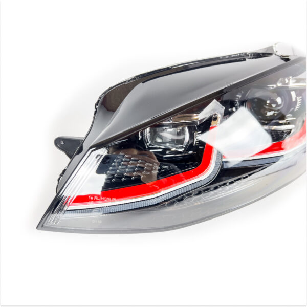 Reflektory lampy przednie LED do VW Golf VII / Mk7 / 7.5 – styl RED (2012–2017) - obrazek 3