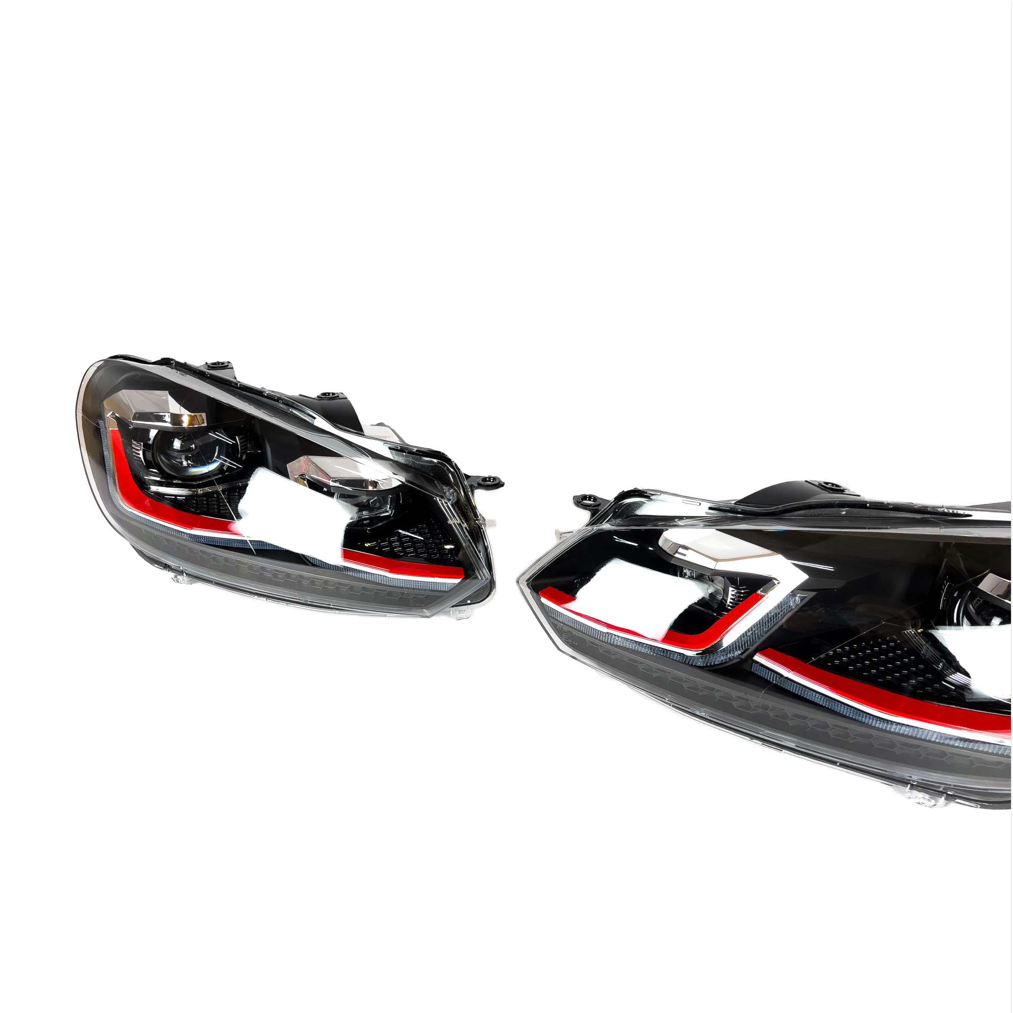 Lampy przednie LED do Volkswagen Golf VI 6 (2008–2013) – 6.5 Red Style - obrazek 4