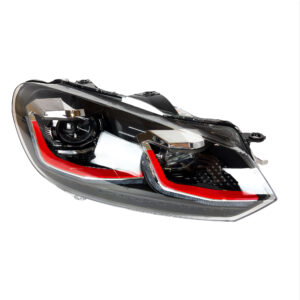 Lampy przednie LED do Volkswagen Golf VI 6 (2008–2013) – 6.5 Red Style - obrazek 2