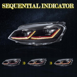 VLAND Pełne LED Reflektory do VW MK7/Golf 7 (2012–2017) - obrazek 2