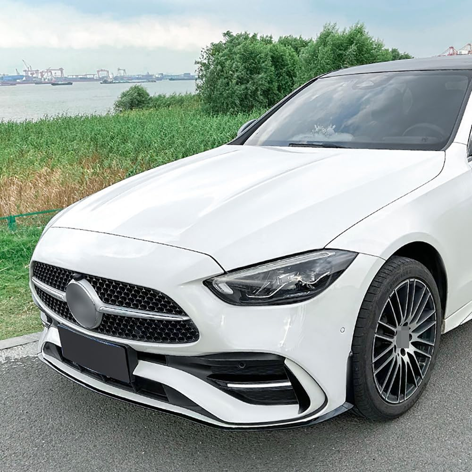 Dokładka Splitter Przód do Mercedes C-Class W206 (2022–2025) – Sport Bumper & C43 / C43 Style – Czarny Połysk - obrazek 9