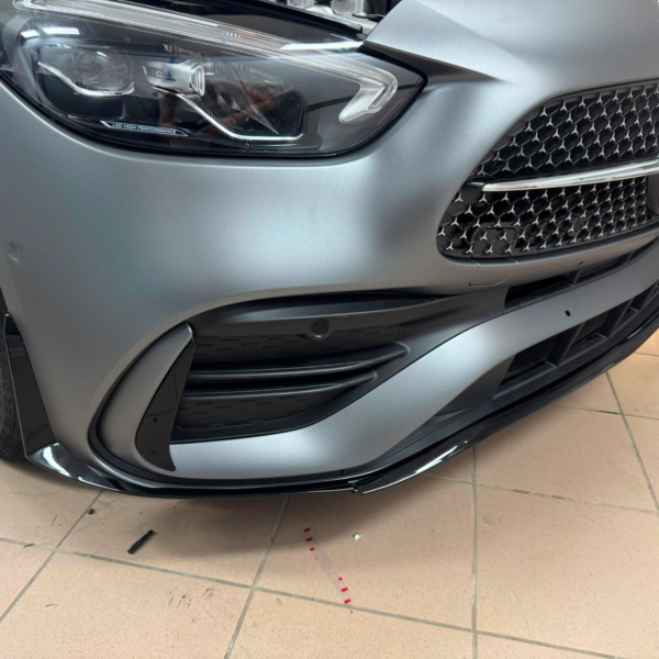 Dokładka Splitter Przód do Mercedes C-Class W206 (2022–2025) – Sport Bumper & C43 / C43 Style – Czarny Połysk - obrazek 7