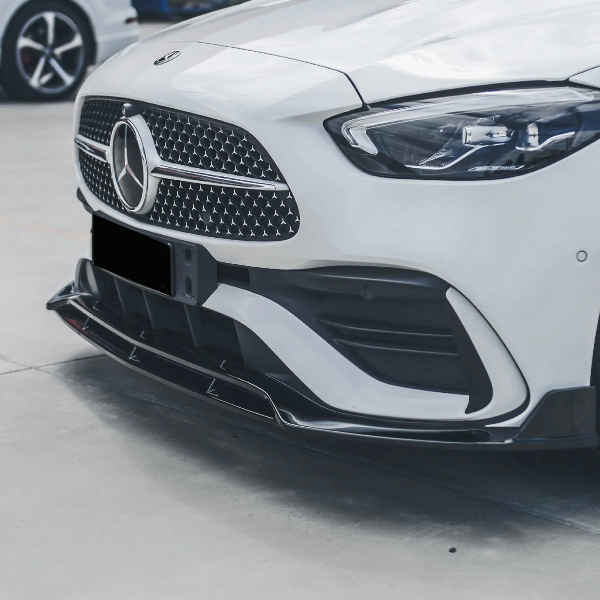 Dokładka Splitter Przód do Mercedes C-Class W206 (2022–2025) – Sport Bumper & C43 / C43 Style – Czarny Połysk - obrazek 7