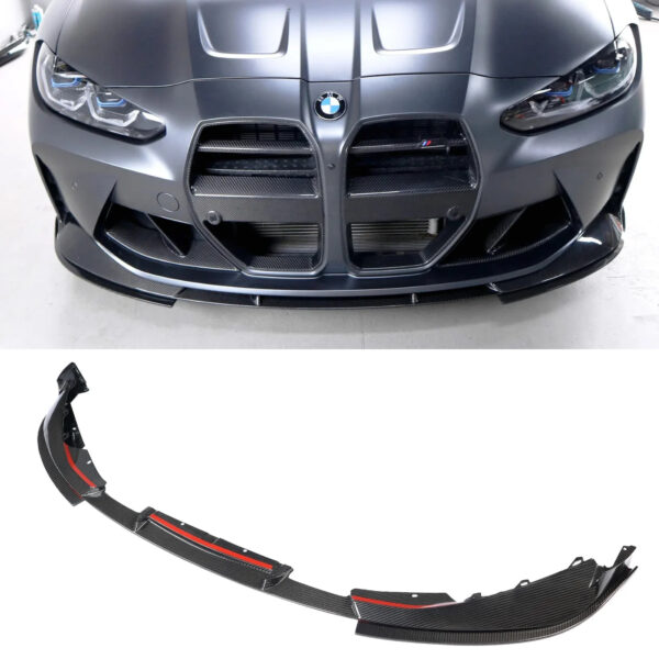 Karbonowy Splitter Przód do BMW M3 / M4 G8X w stylu 3D - obrazek 3