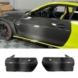 Drzwi z Włókna Węglowego Dry Carbon do BMW G82 M4/G22 Serii 4 – Części Wyścigowe (Komplet)