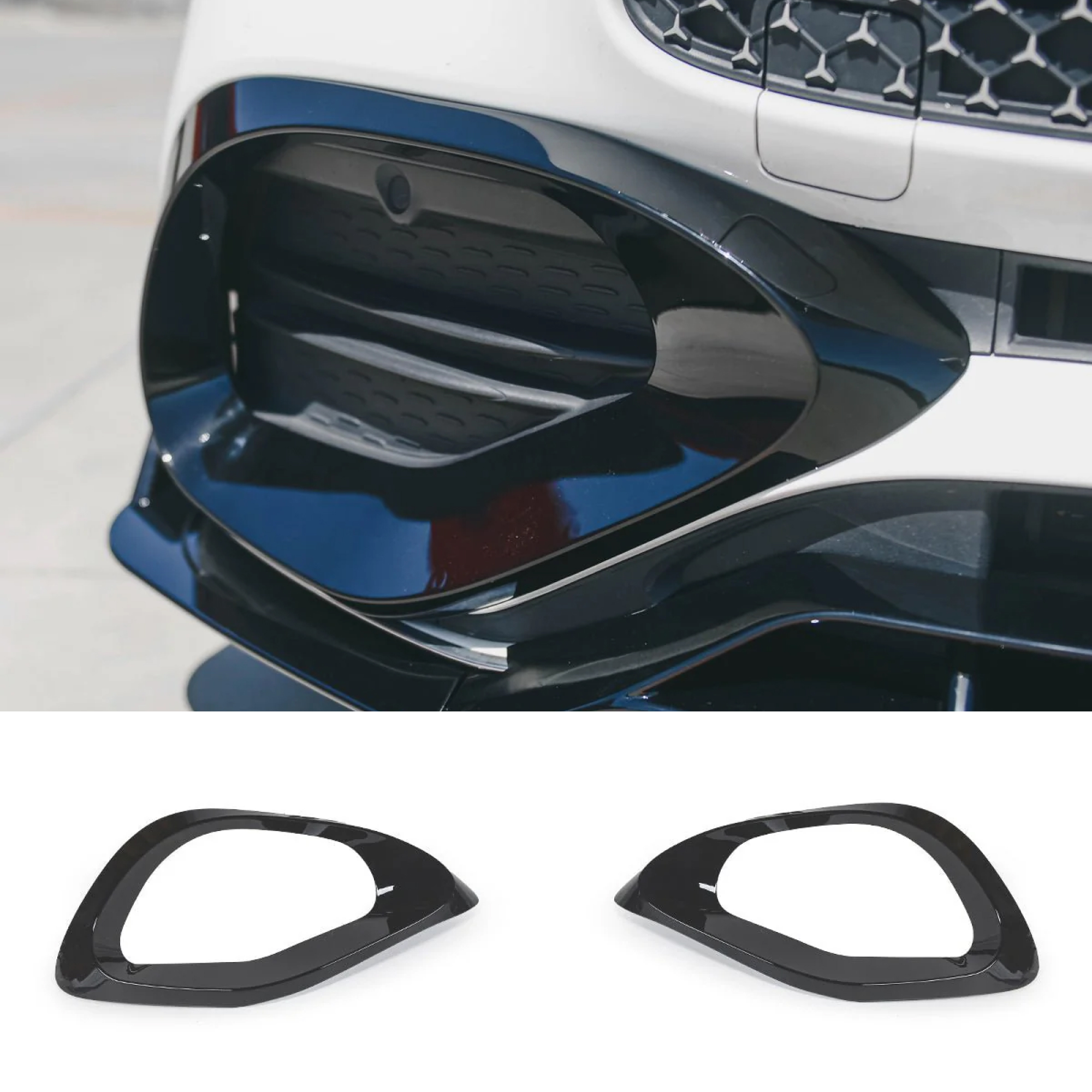 Ramki Halogenów Mercedes C-Class W206 2022–2024 E63 Styl - obrazek 1