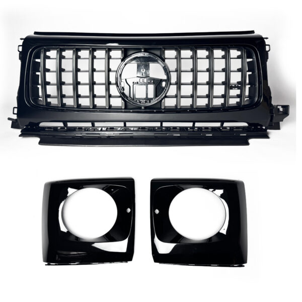 Atrapa grill MERCEDES G-CLASS W465 (2023+) PANAMERICANA AMG Czarna Perła Połysk + Chrom - obrazek 2
