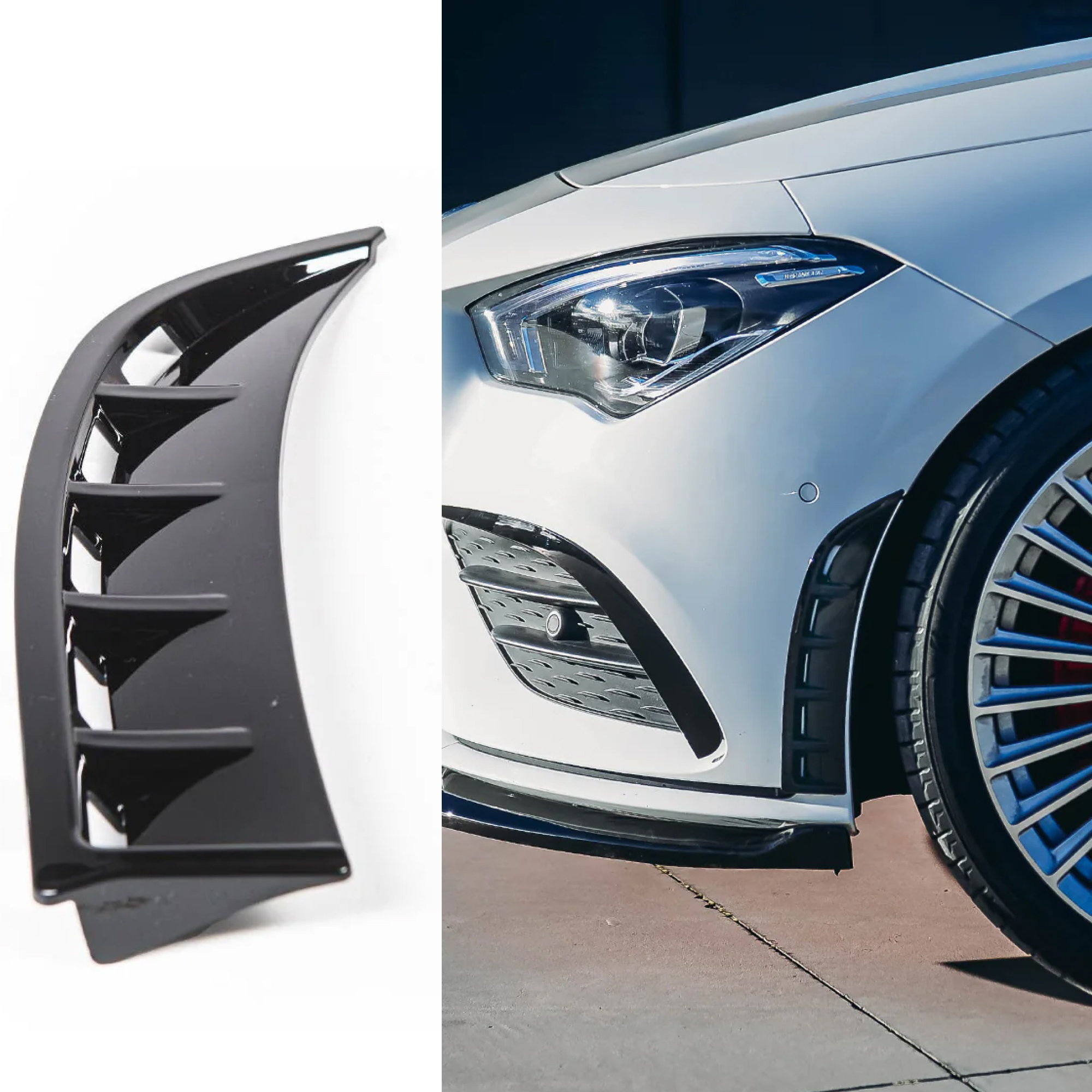 Canardy Dokładki Przód Mercedes CLA-Class C118 W118 2018-2024 & CLA35 AMG - obrazek 2