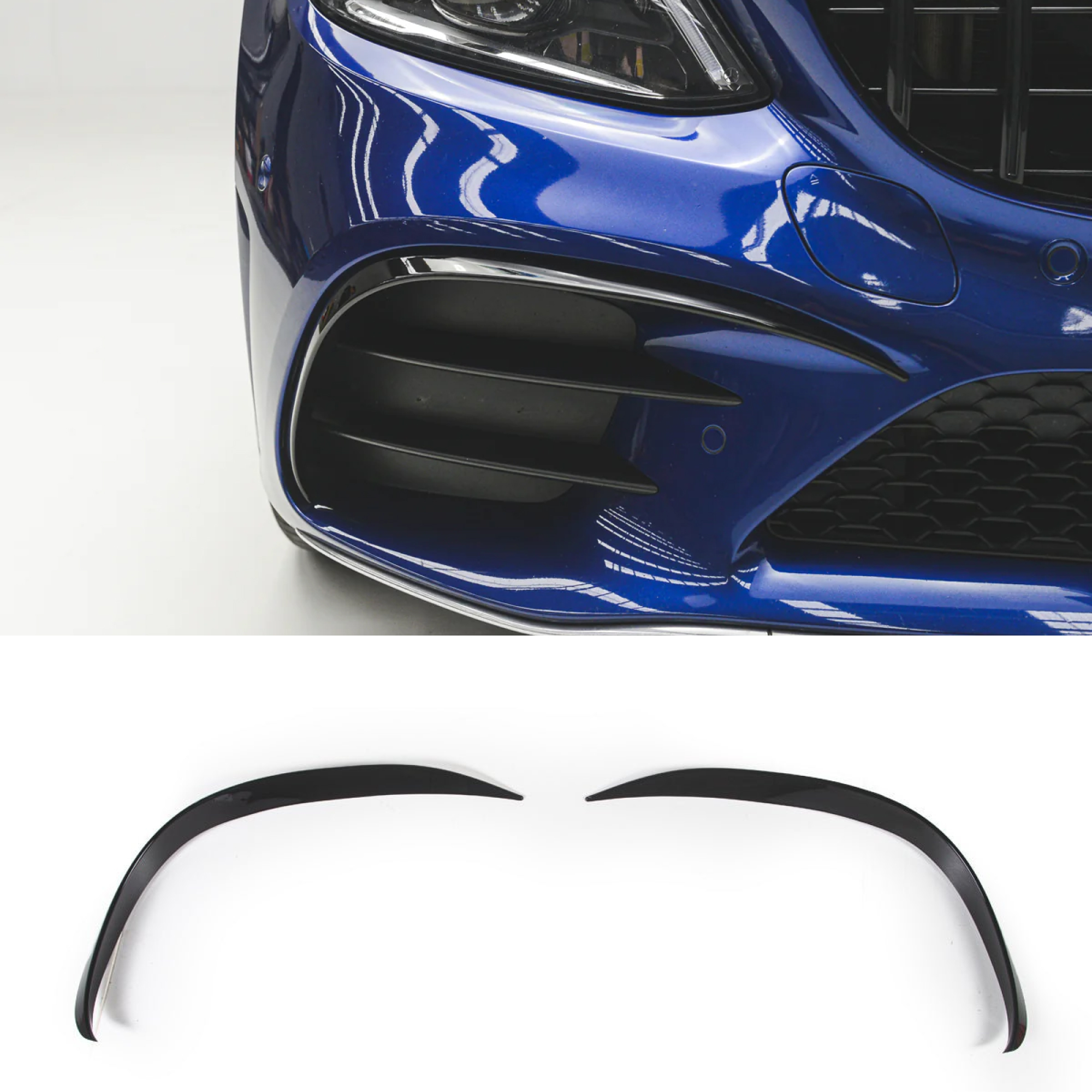 Canardy Górne Dokładki Wlotów Przód Mercedes-Benz C-Class C205/S205/W205 AMG Package & C43 19-21 - obrazek 1