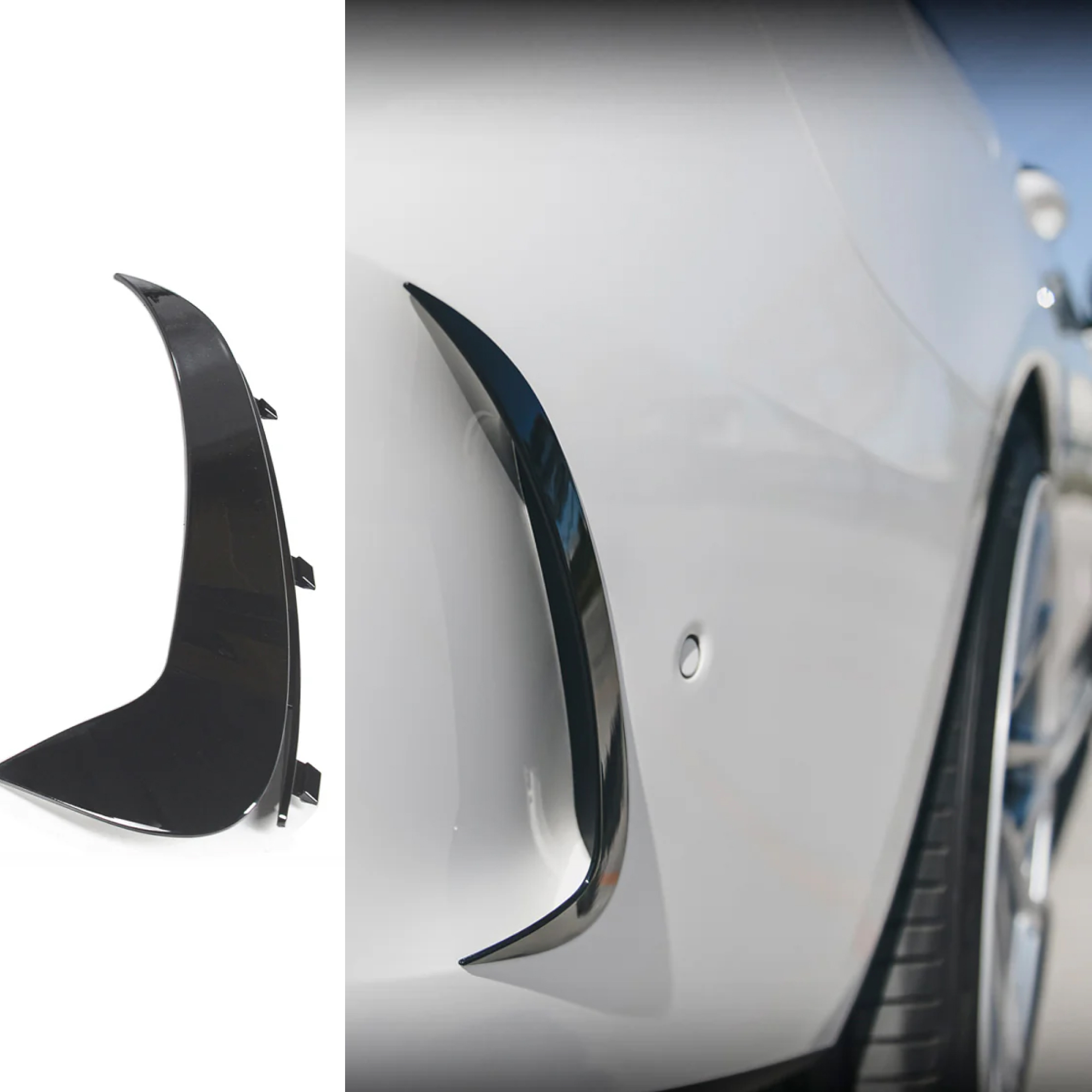 Tylne Wloty Dokładki Zderzaka Mercedes C-Class W206 AMG Sport & C43 22-24 - obrazek 2