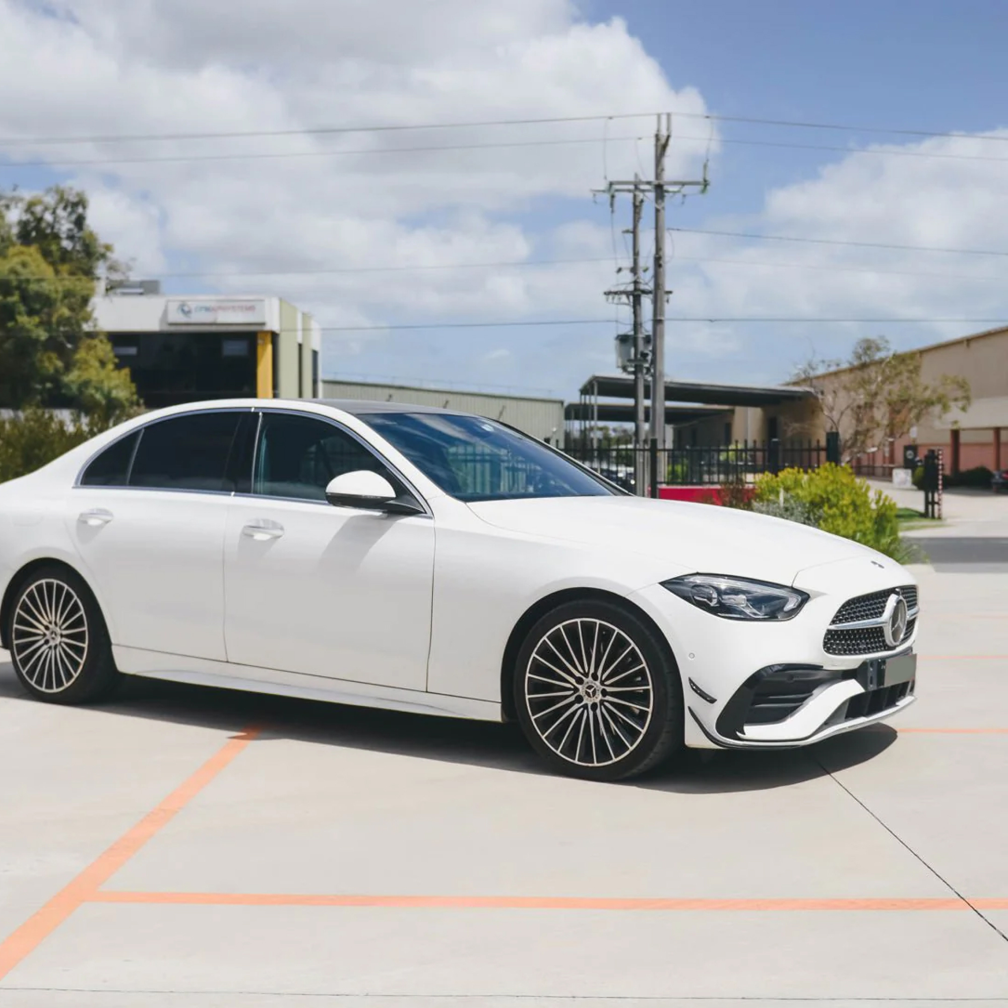 Canardy Boczne Przód Mercedes C-Class W206 AMG Sport & C43 2022-2025 - obrazek 3