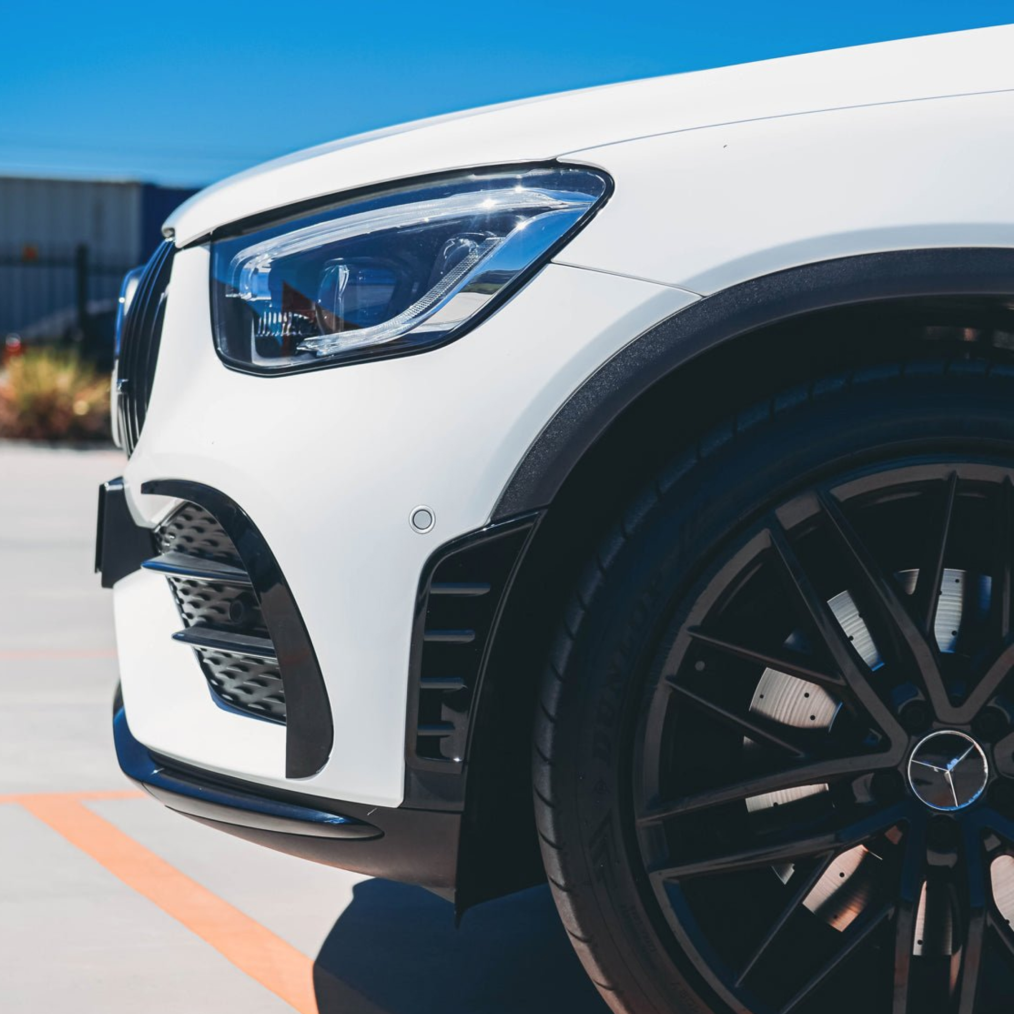 Canardy Górne Dokładki Wlotów Przód Mercedes GLC X253/C253 19-23 GLC43 AMG - obrazek 7