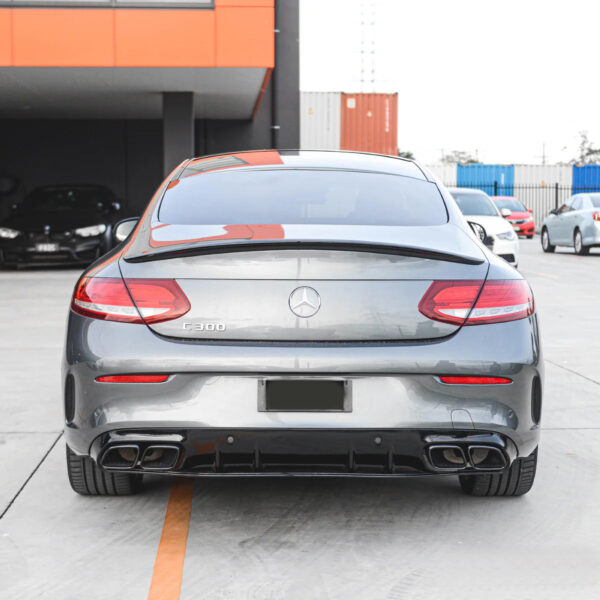Dyfuzor Tylny Mercedes C205 Coupe & A205 Cabrio AMG / C43 Czarny Połysk - obrazek 6