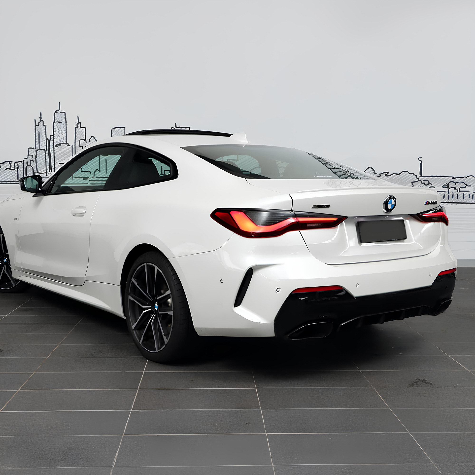 Dyfuzor Tylny BMW G22 440i M-Performance Czarny Połysk (2020+) - obrazek 3