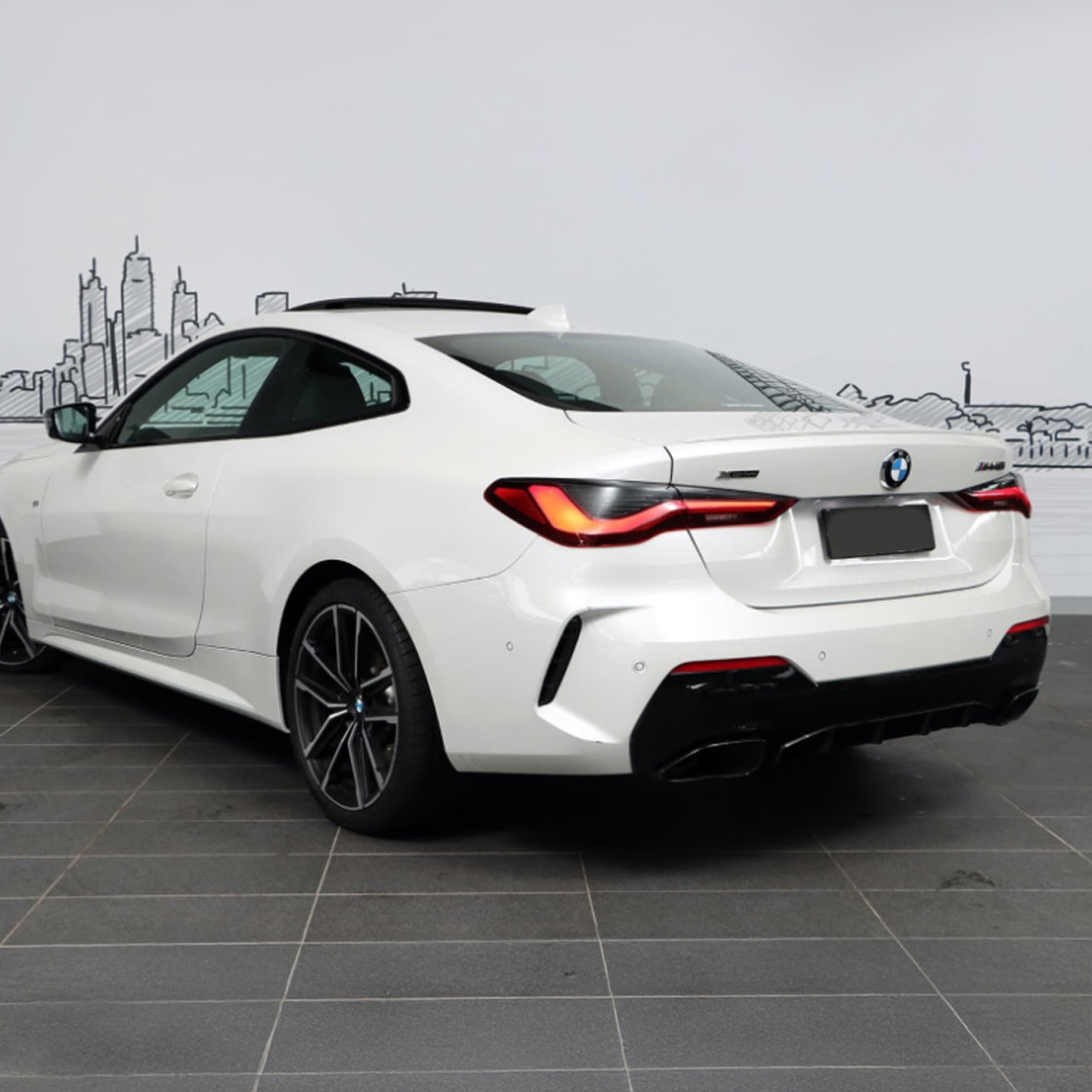 Dyfuzor Tylny BMW G22 440i M-Performance Czarny Połysk (2020+) - obrazek 5