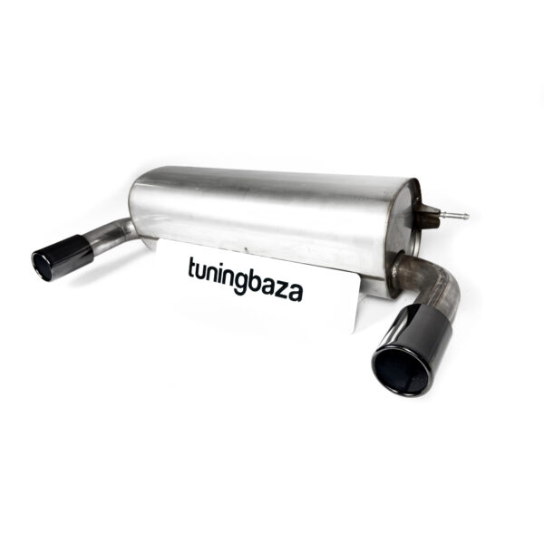 Tłumik BMW F30 316i / 320i – Z Wyjściem na Dwie Pojedyncze Rury, Czarny Połysk - obrazek 2