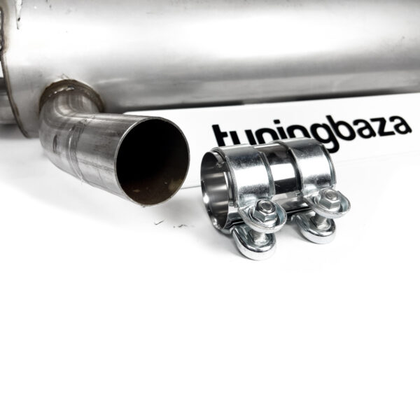 Tłumik BMW F30 316i / 320i – Z Wyjściem na Dwie Pojedyncze Rury, Czarny Połysk - obrazek 3