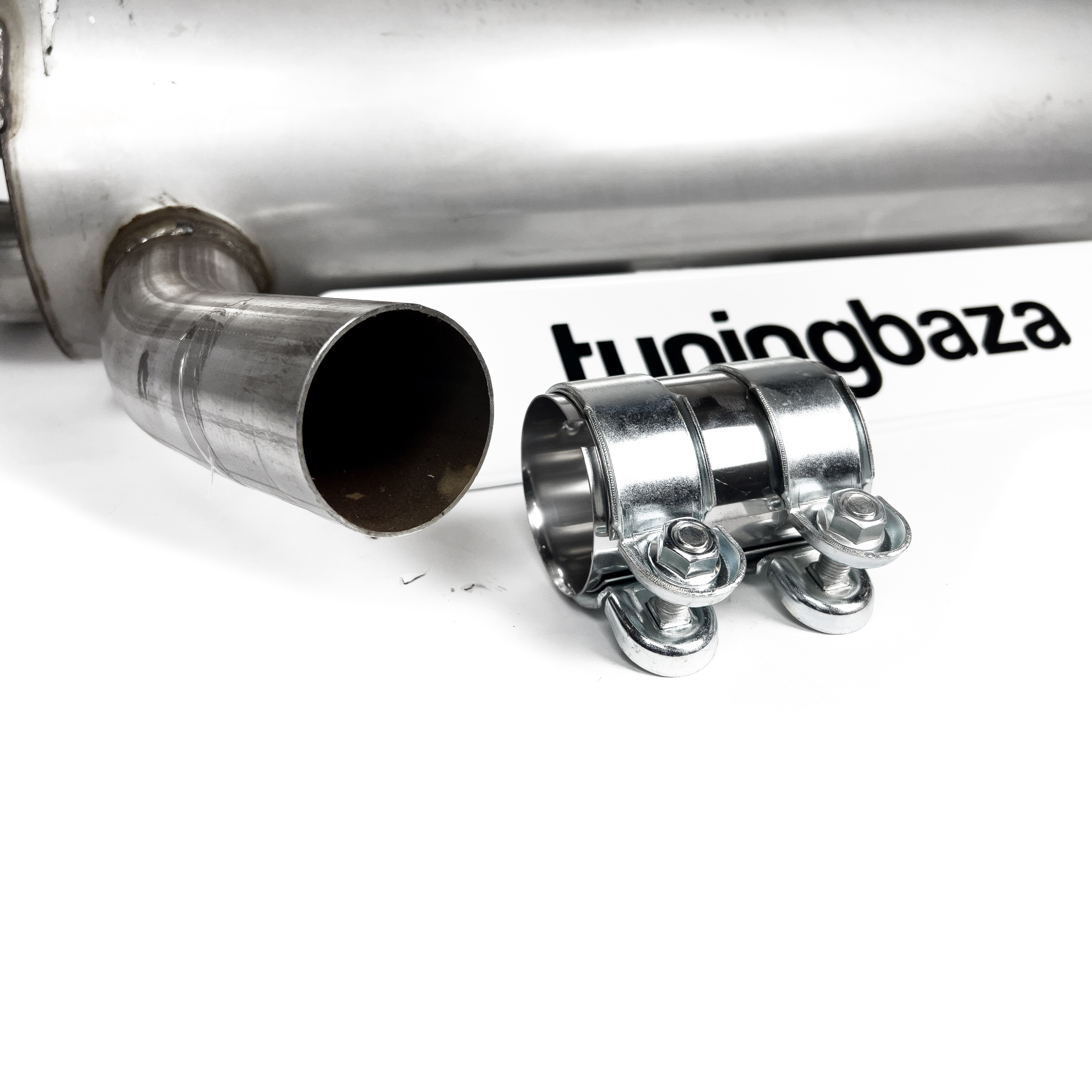 Tłumik BMW F30 316i / 320i – Z Wyjściem na Dwie Pojedyncze Rury, Czarny Połysk - obrazek 3